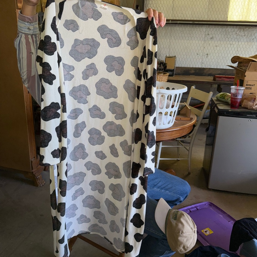 J.O.A. Monochrome Patterned Cardigan
